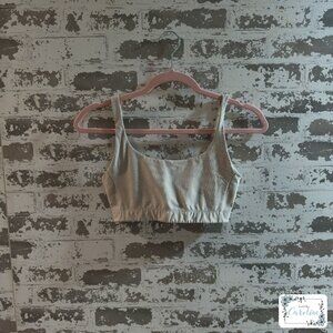 Outdoor Voices Double Time Bra in Milkstone